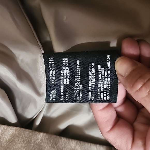 Intl D.e.t.a.i.l.s Parka In A Pocket Women's Rain Jacket Silver Size Small - Picture 4 of 12